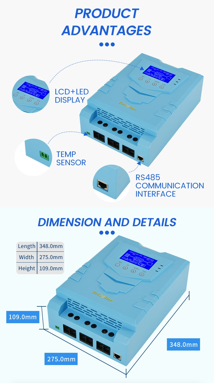 12V 24V 36V 48V MPPT Solar Charge Controller 40A 50A 60A 80A 100A 100A MPPT Solar Charge Controller