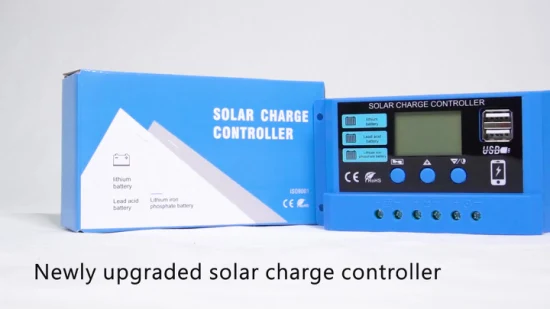 PWM 10A 20A 30A régulateur d'énergie solaire 12V 24V Auto double USB LCD affichage déchargeur de charge contrôleur de chargeur solaire