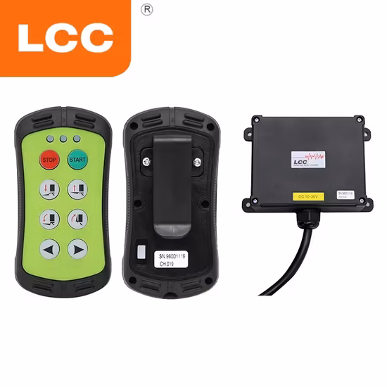 Télécommande sans fil de grue industrielle de radio de hayon de bouton d'étape A600 6