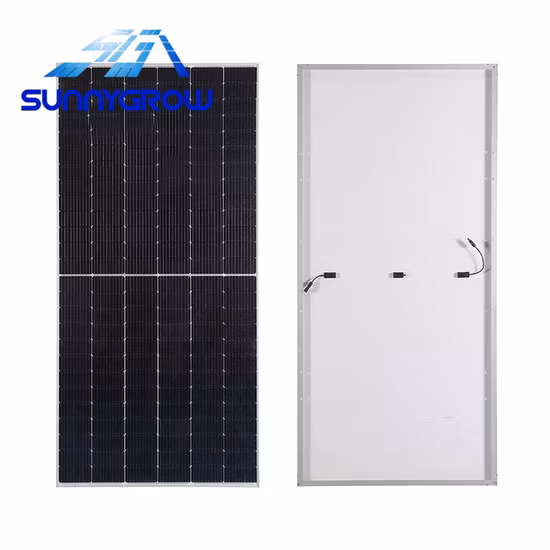 Panneau solaire 500W mono panneau solaire demi-cellule pour la puissance de stockage d'énergie domestique