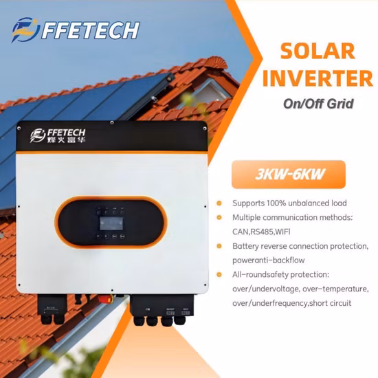 Bess résidentiel de stockage d'énergie d'utilisation solaire d'inverseur hybride triphasé de 10kw